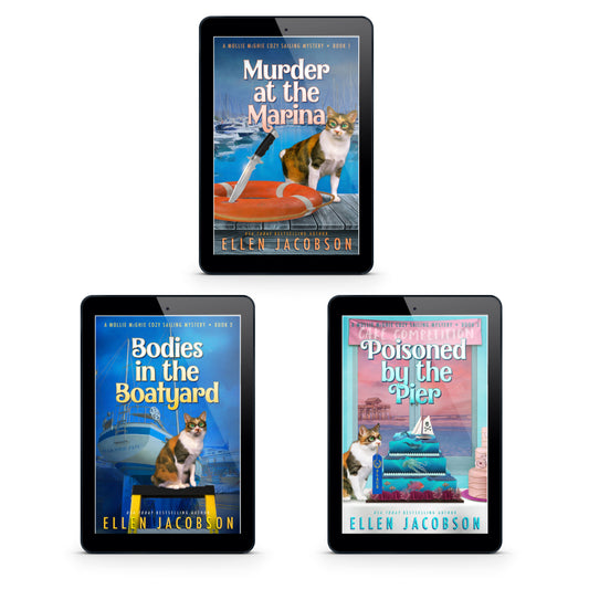 Mollie McGhie Cozy Mystery Ebook Bundle (Books 1-3) including Murder at the Marina, Bodies in the Boatyard, and Poisoned by the Pier