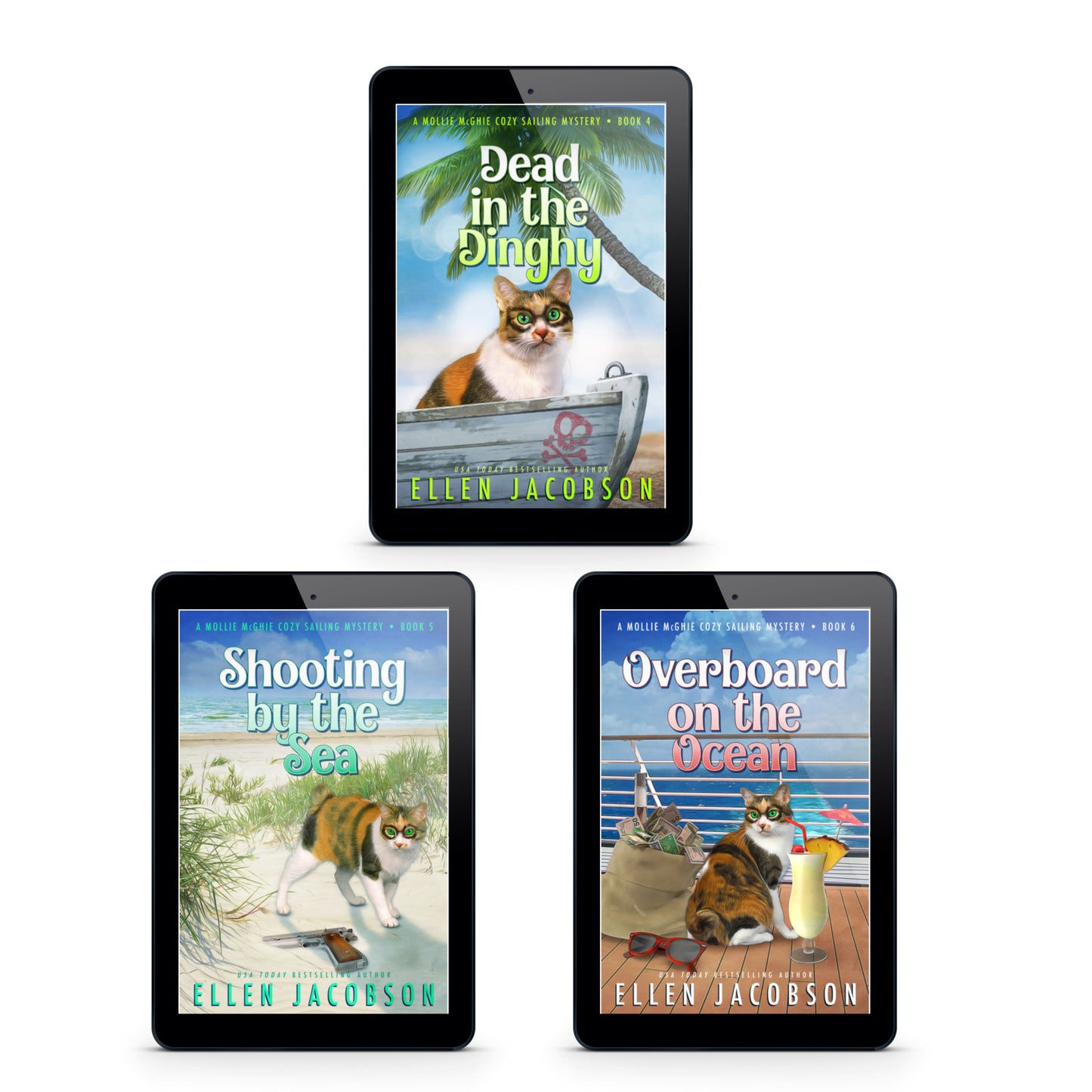 Mollie McGhie Ebook Bundle (Books 4-6) including Dead in the Dinghy, Shooting by the Sea, and Overobard on the Ocean