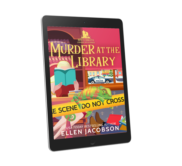 Murder at the Library - North Dakota #1 – Ellen Jacobson Books