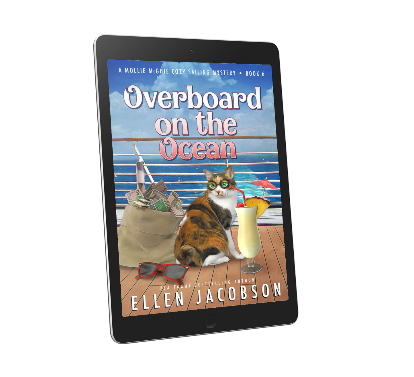 Overboard on the Ocean (Mollie McGhie Cozy Mystery #6) Ebook Cover 