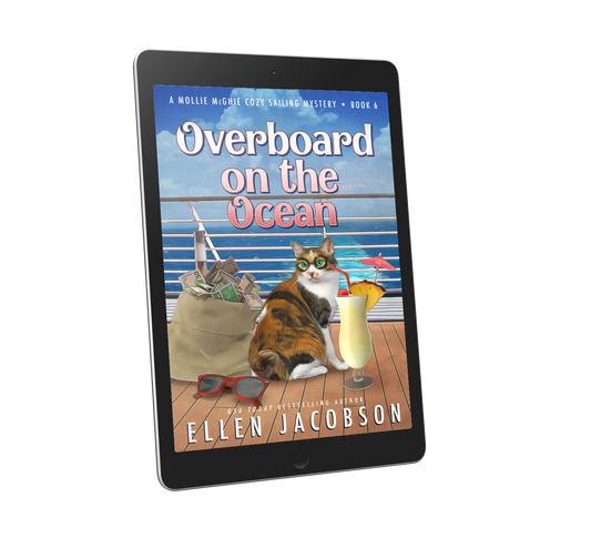 Overboard on the Ocean (Mollie McGhie Cozy Mystery #6) Ebook Cover 