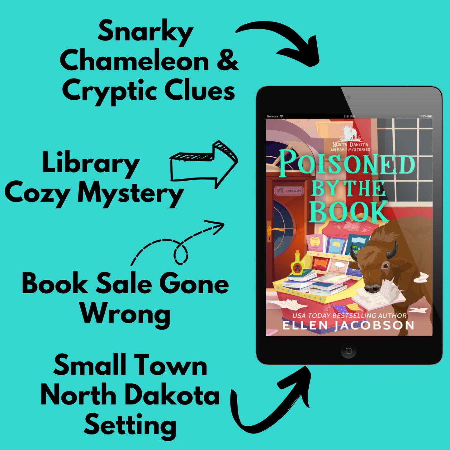 Poisoned by the Book Library Cozy Mystery